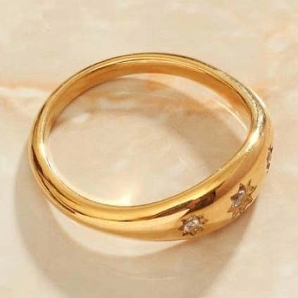 Ambrosia - Uneven Starburst Ring for wholesale by MeloMelo