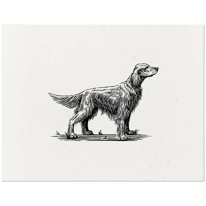 Irish Setter Print for wholesale by Dog Gone Studios