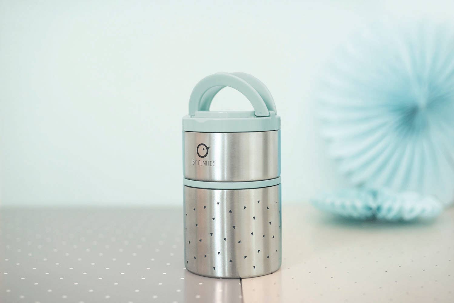 Rosa Thermo solids trianglar matbehållare för baby för wholesale på Faire4