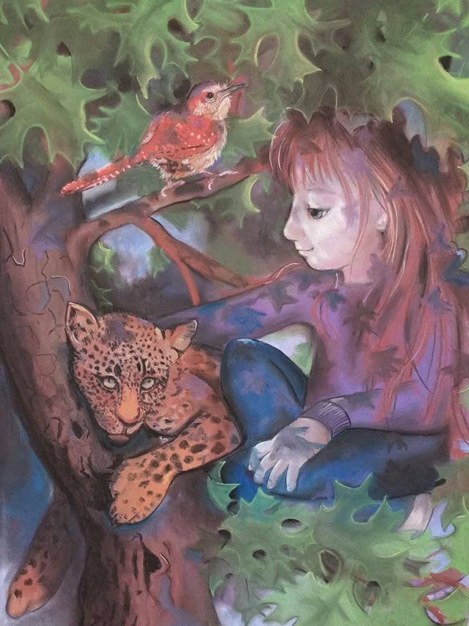 "Treed" Signed art print for wholesale by Dragon Art