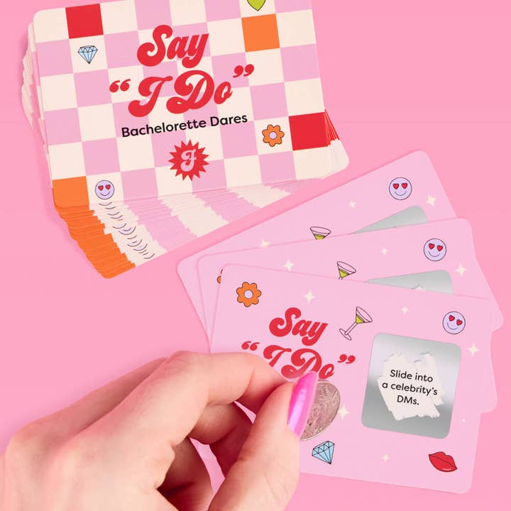xo, Fetti - Wholesale Card Game - Bachelorette Dare Scratch Off Game, Bridal Shower Gift, Favors