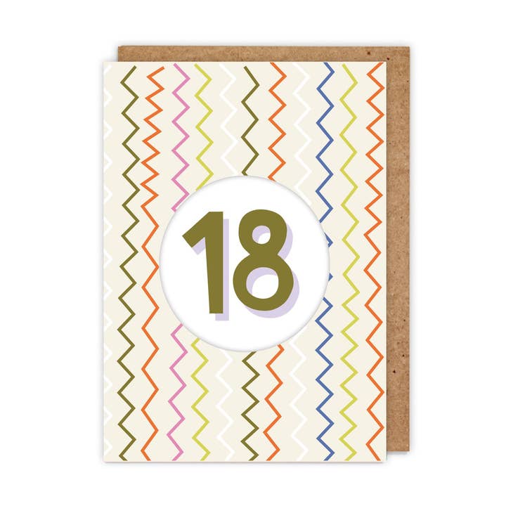 18e Diecut Hole verjaardagskaart voor wholesale door Zoe Spry