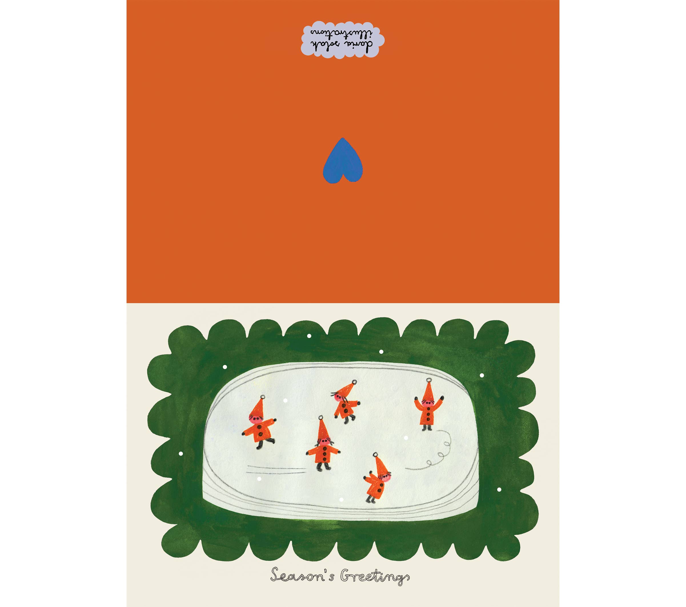 Daria Solak Illustrations - Wholesale Christmas Card - CHRISTMAS ELVES 5 card1