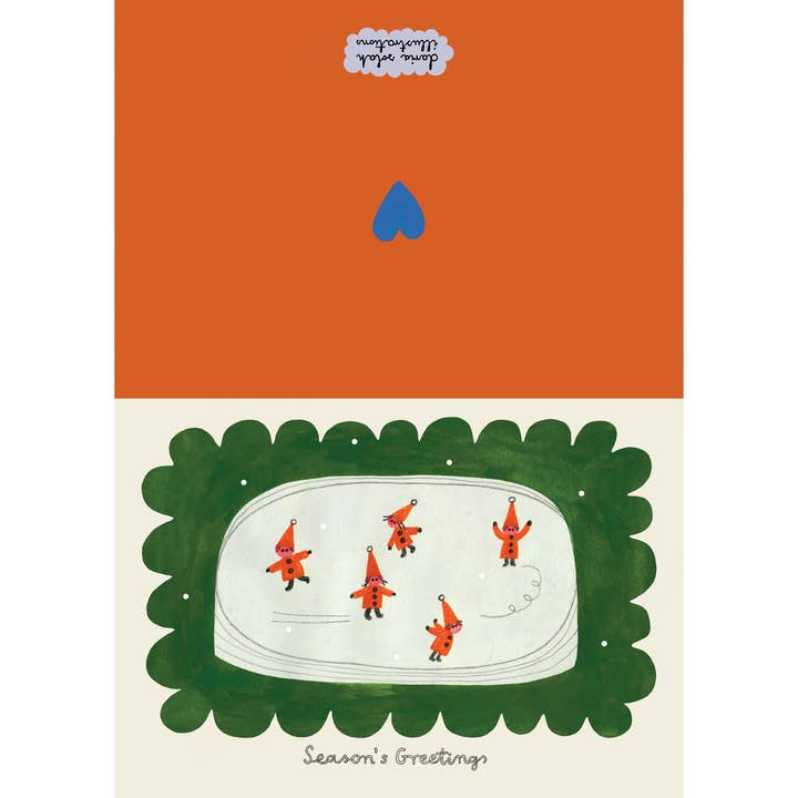 Daria Solak Illustrations - Wholesale Christmas Card - CHRISTMAS ELVES 5 card1