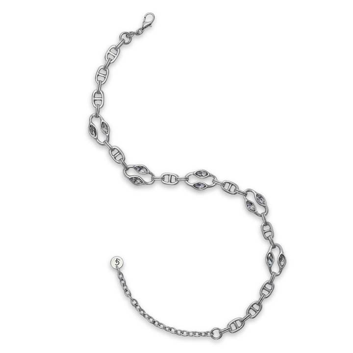 Chanour - Wholesale Link & Chain Necklace - Handmade Pewter Necklace - 3829