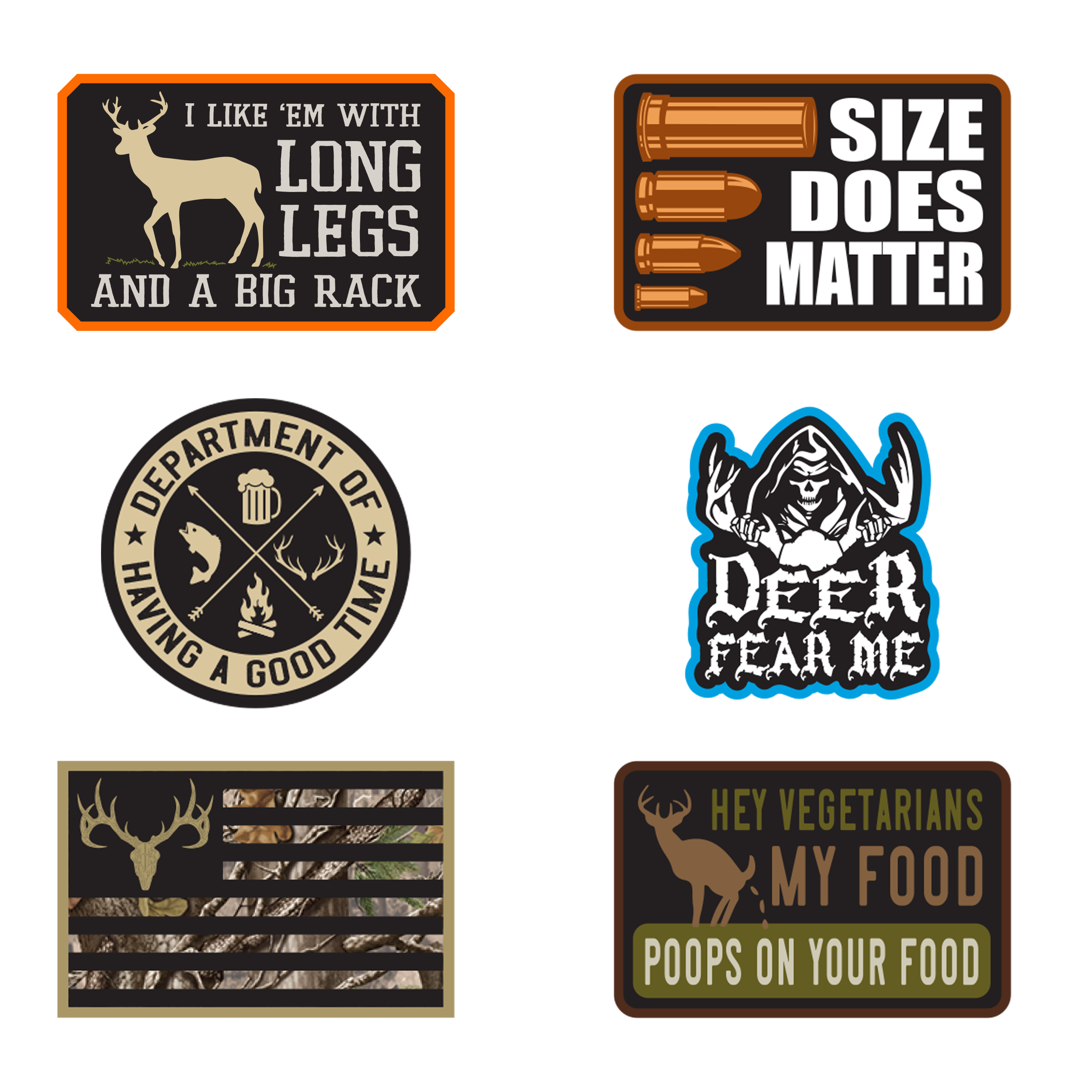 Novelty Brands - Wholesale Trucker Hat - Unisex - Hunting Life Trucker Hat with Patch Assortment - 6/Display4