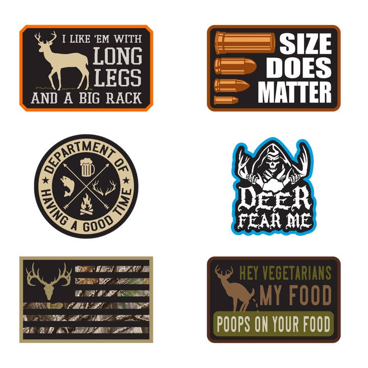 Novelty Brands - Wholesale Trucker Hat - Unisex - Hunting Life Trucker Hat with Patch Assortment - 6/Display4