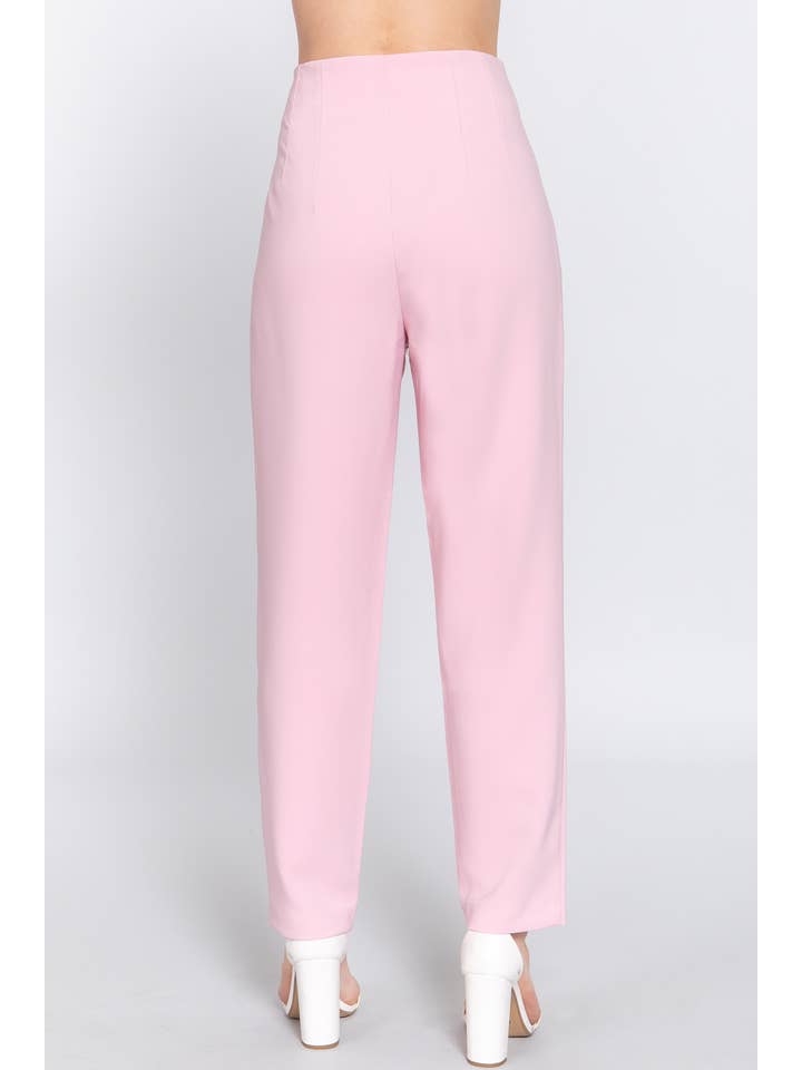 Active Basic | Active USA - Wholesale Pants - Women's - High Waist Pintuck Detail Long Pants10