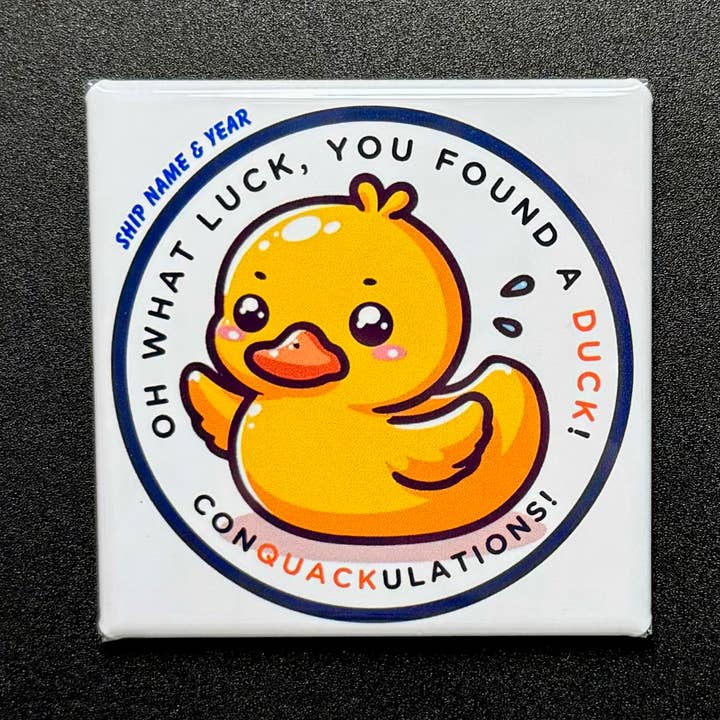 Cruise Duck Magnet – Custom Ship Name & Year Option for wholesale by The JC Creations