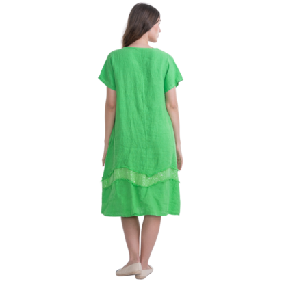 VeraMay - Wholesale Dress – Women's - 2942 Mela Vera May Italian Linen Dress1