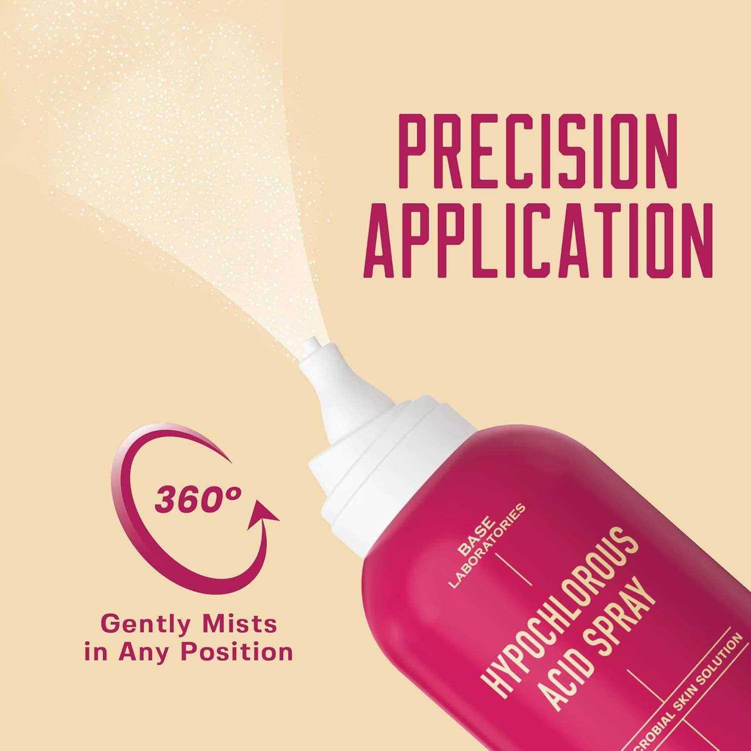 Base Laboratories – Großhandel Spray/Creme zur Schmerzlinderung – Hypochlorige Säure Gesichts- und Hautreparaturspray, 8oz HOCL6