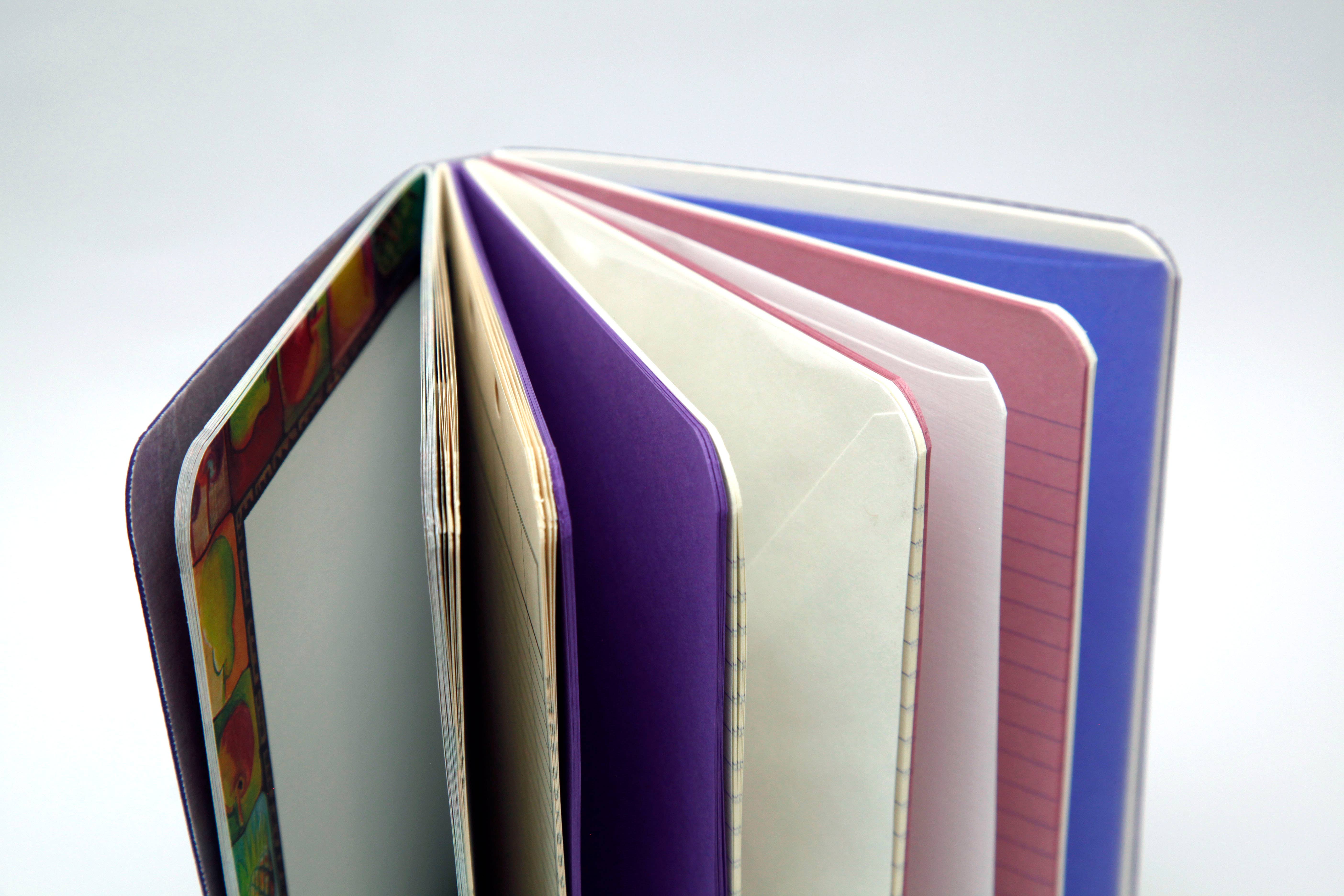 Original Brooks - Wholesale Notebook - Purple Handsewn Notebook with Assorted Paper5
