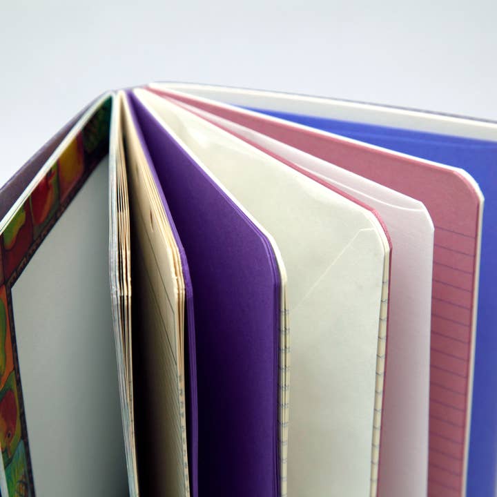 Original Brooks - Wholesale Notebook - Purple Handsewn Notebook with Assorted Paper5