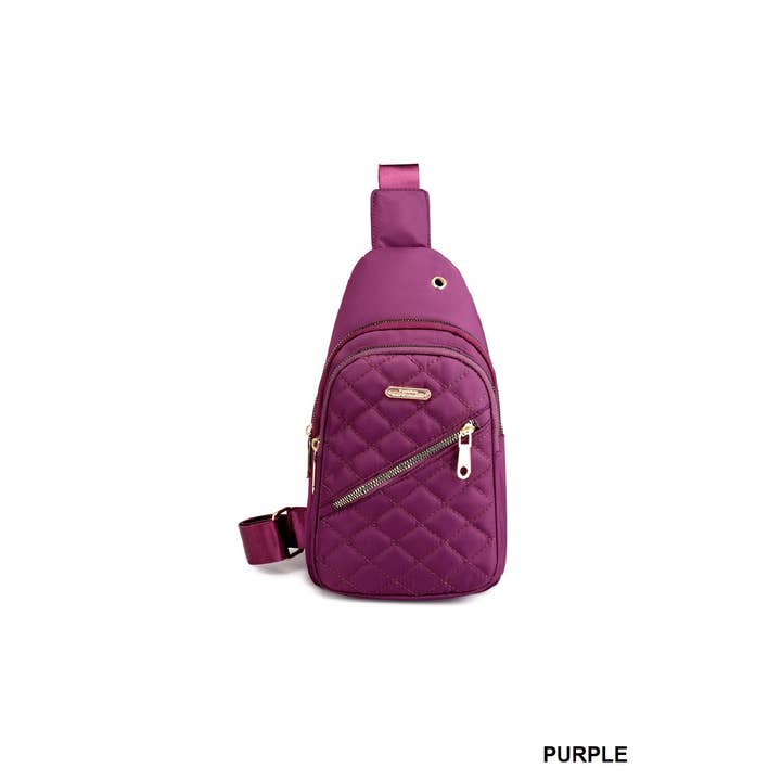 42POPS - Wholesale Crossbody Bag - Women's - ",,,..._ Quilted Multi Pocket Crossbody Sling Bag