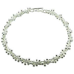 Silver Plated Small Ball Chain Necklace for wholesale by Beadsworld