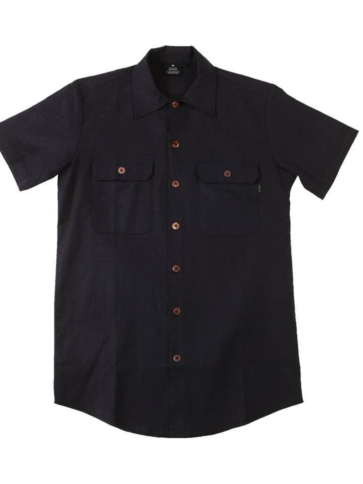 HEMP BUTTON UP WORK ARMOR for wholesale by HEMPZOO