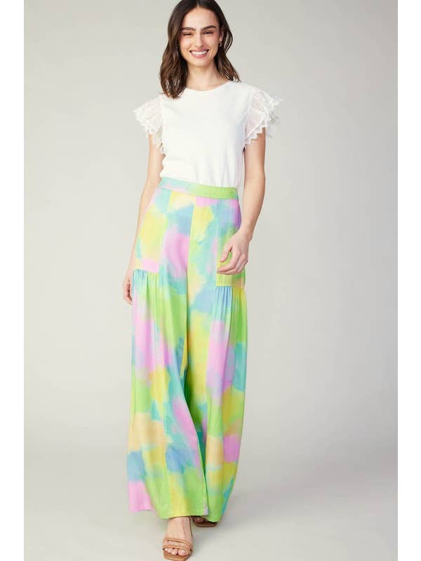 Cotton Candy Printed Wide Pants for wholesale on Faire