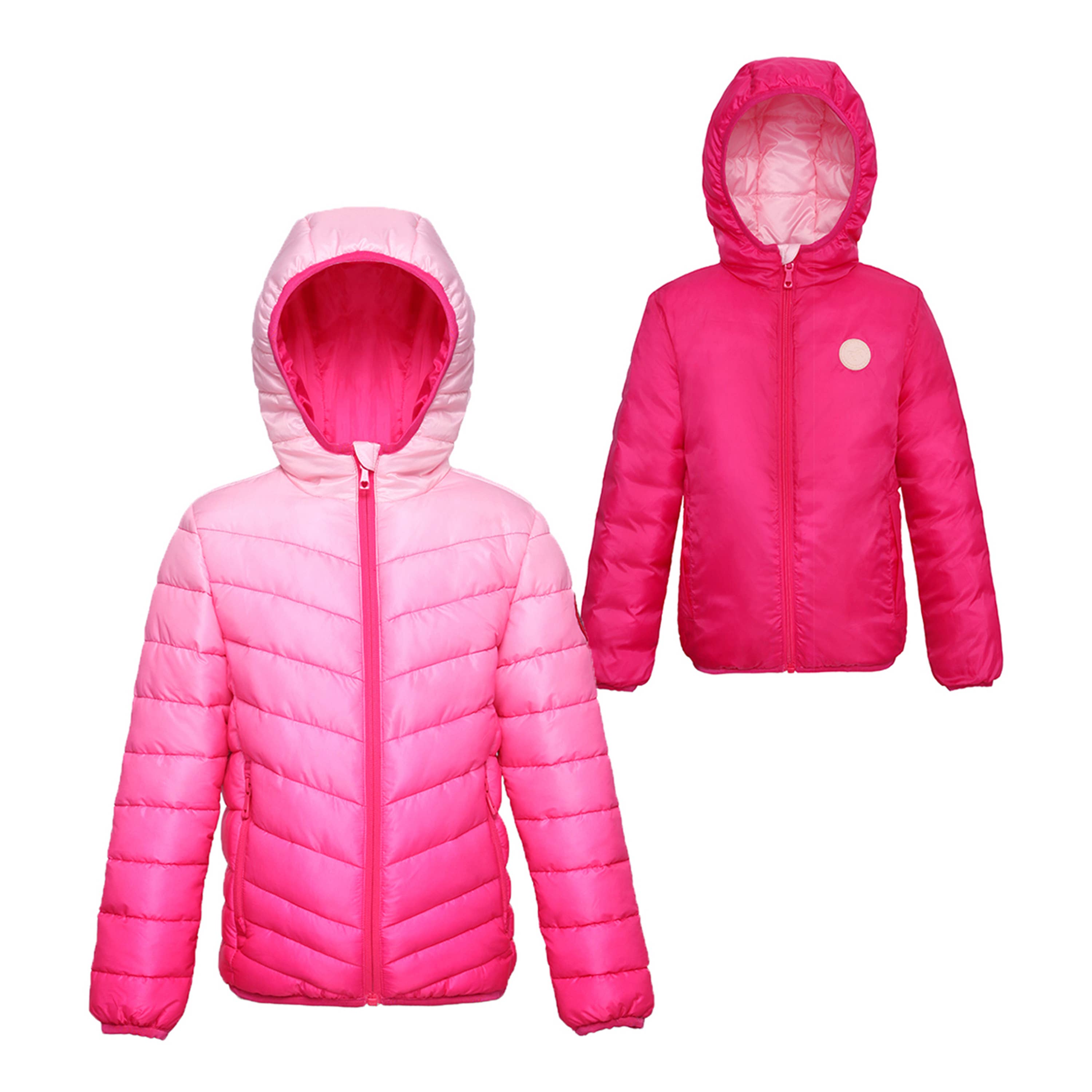 Rokka & Rolla - Wholesale Puffer Jacket - Kids - Girls' Reversible Light Puffer Jacket Coat9