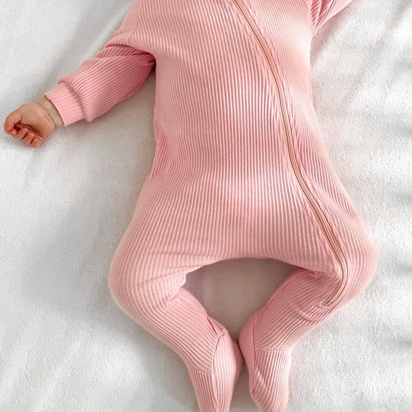 Grenouillere Cotelee Zippee En Velours Moka 0 3 Ans Unisexe Faire Com