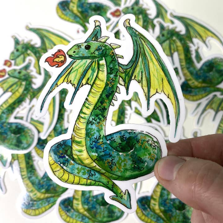 Autocollant Snake Dragon pour la vente par Aquabun