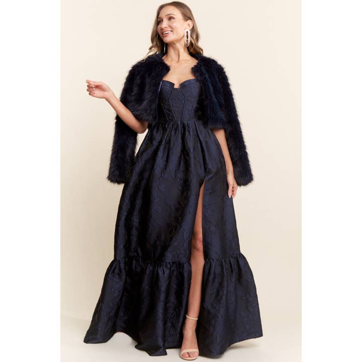 Maniju - Wholesale Fur/Faux Fur Coat - Women's - ELEGANT FAUX FUR JACKET 1