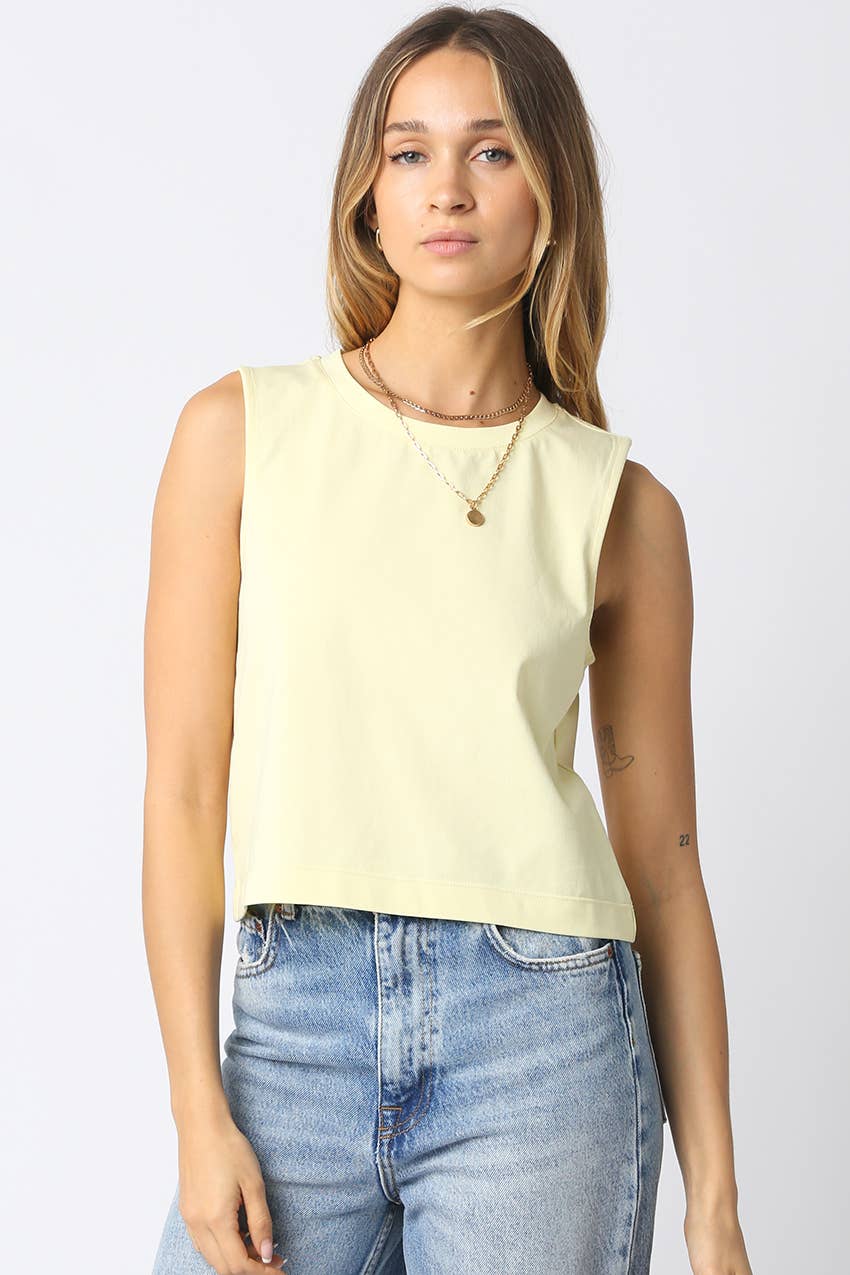 Olivaceous - Wholesale Knit Top - Women's - Lisa Sleeveless Rib Knit Top0