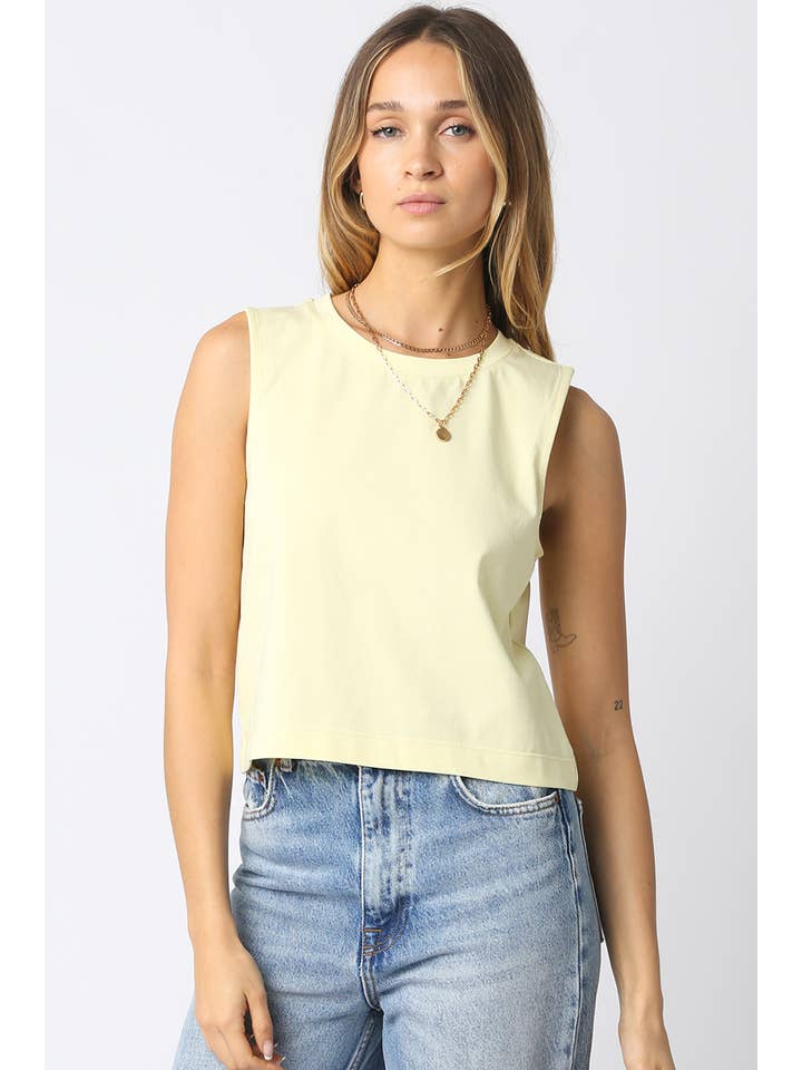 Olivaceous - Wholesale Knit Top - Women's - Lisa Sleeveless Rib Knit Top