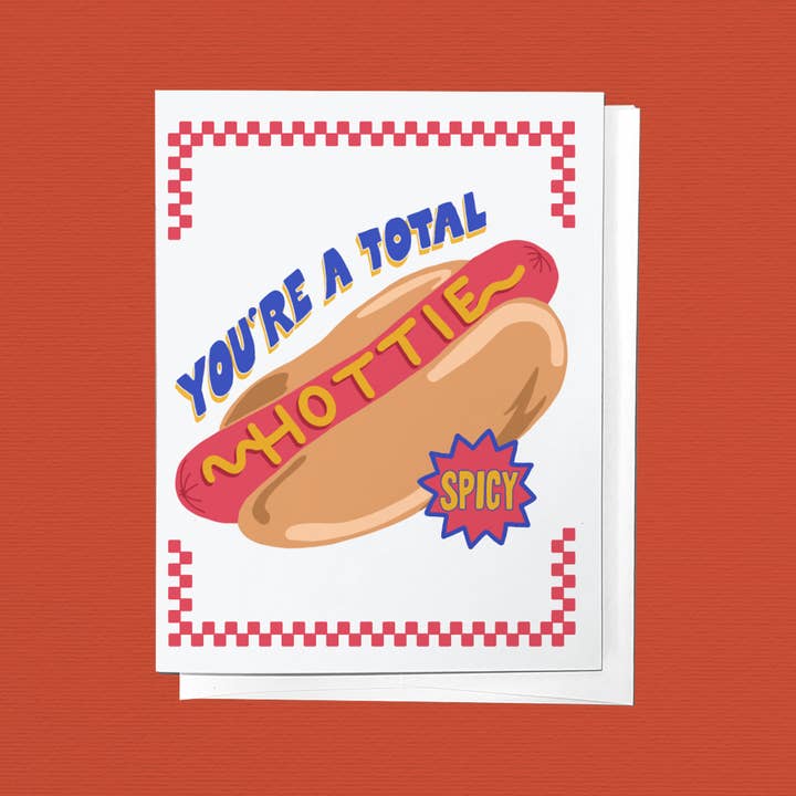 Parcel Island – Großhandel Valentinstag-Karten – Du bist ein totaler Schnuckel, Hot Dog Liebe Valentinsgrußkarte2