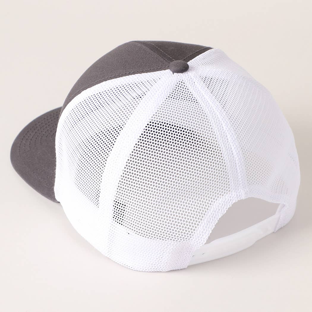 Fashion City - Wholesale Trucker Hat - Unisex - Two Tone Cotton Trucker Hat with Mesh Back8