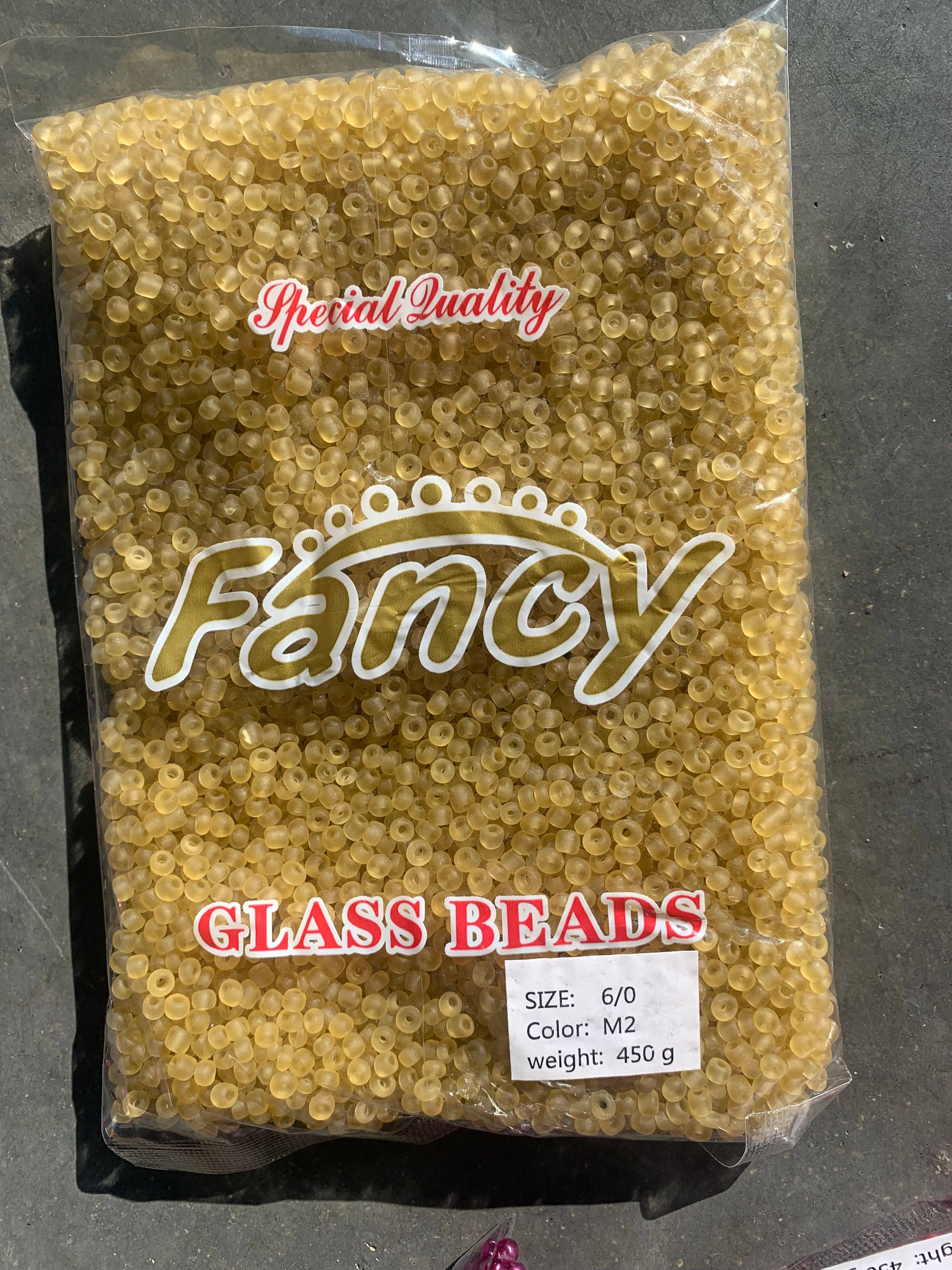 MaddieMayShop - Venta al por mayor Cuentas - Perlas de semillas 6/0, perlas de semillas a granel, perlas de vidrio esmerilado de 450 gramos17