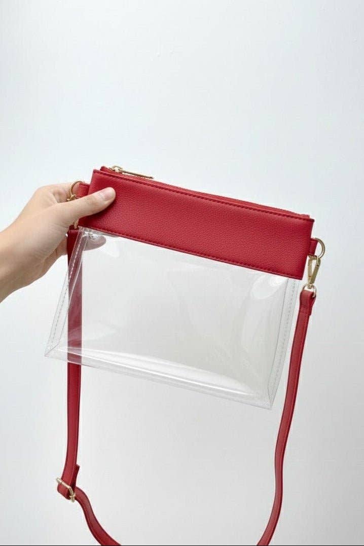 MiMi Wholesale - Vente Sac à bandoulière – femme - Sac à bandoulière/pochette transparent Game Day AD200T10