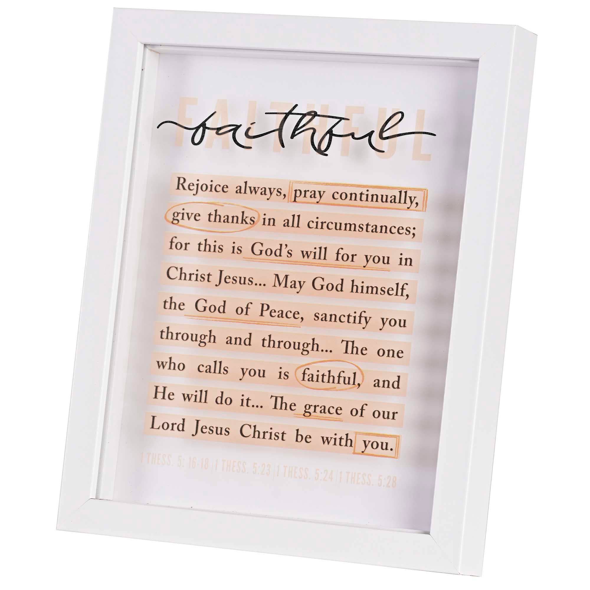 Cottage Garden – wholesale Decorative tabletop object – Framed Art Faithful 8X100