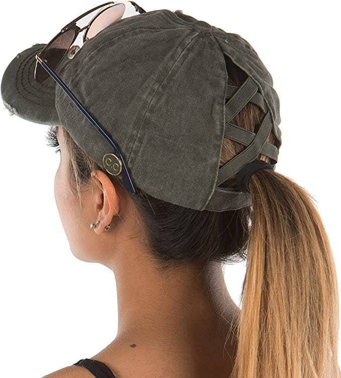 criss cross ponytail hat near me