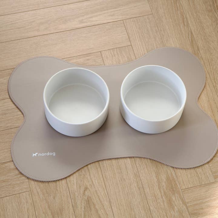 Nordog – wholesale Pet food mat – Dog – Placemat for dog bowls (cappuccino)