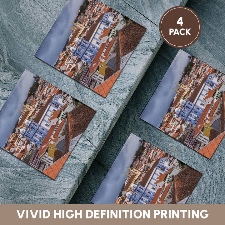 3dRose - Wholesale Coasters - 3dRose, Portugal, Azores, Terceira Island, Angra do Heroismo. Elevated view. , Coaster5