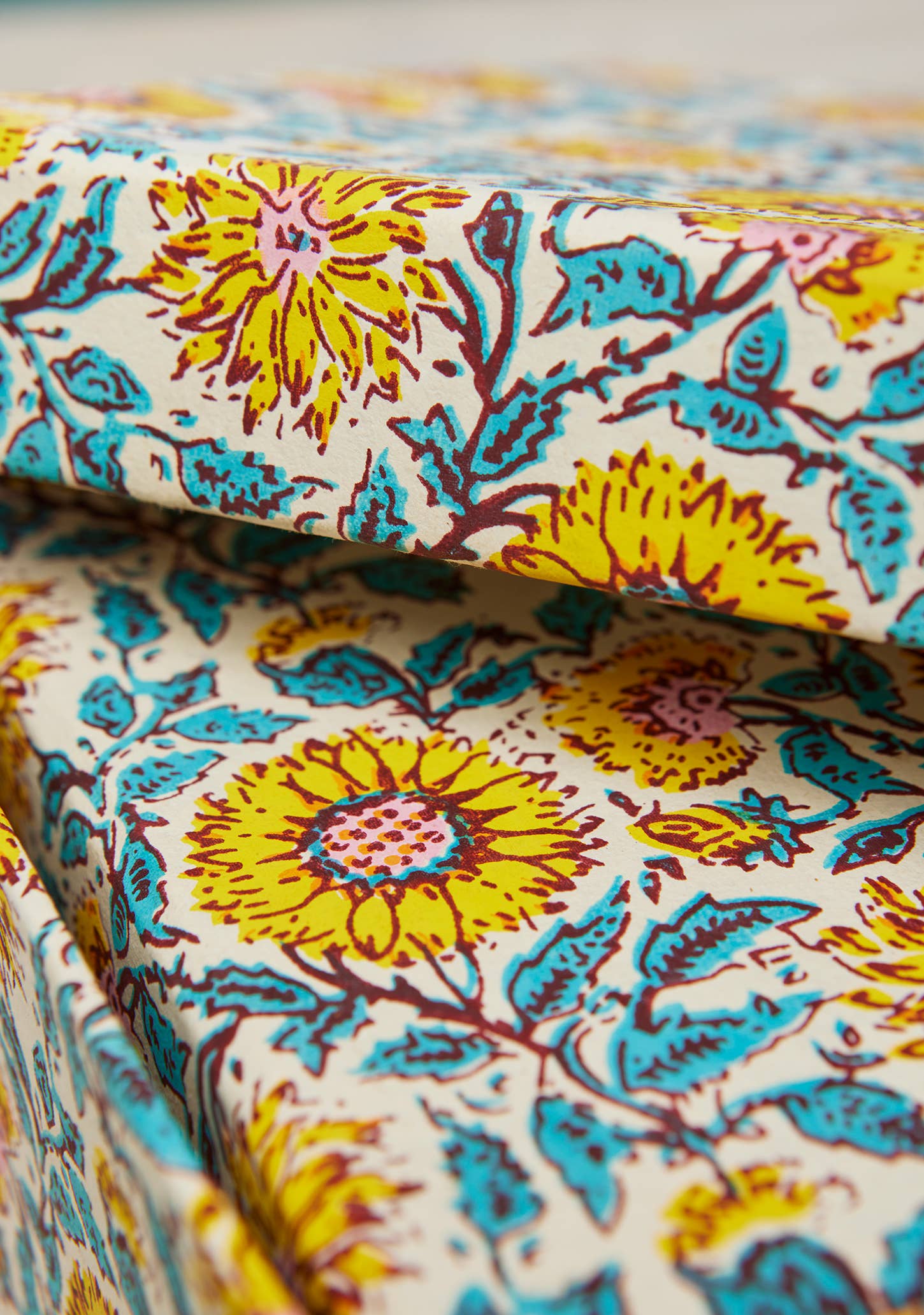 Namaste – wholesale Decorative box – Set of 3 Sunflower Block Print Boxes2