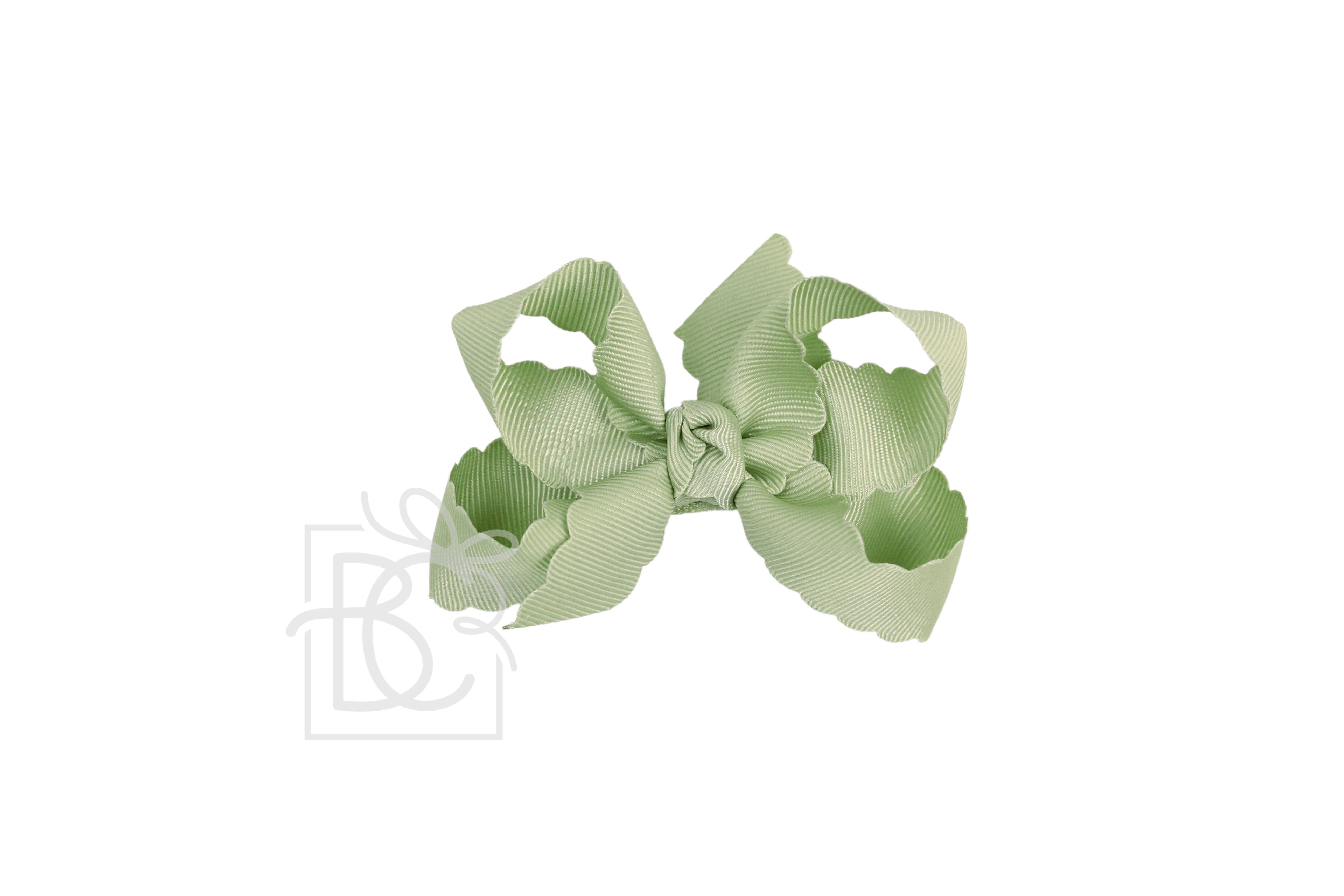 Beyond Creations, LLC – wholesale Hair bow – Kids – SCALLOPED EDGE BOW11