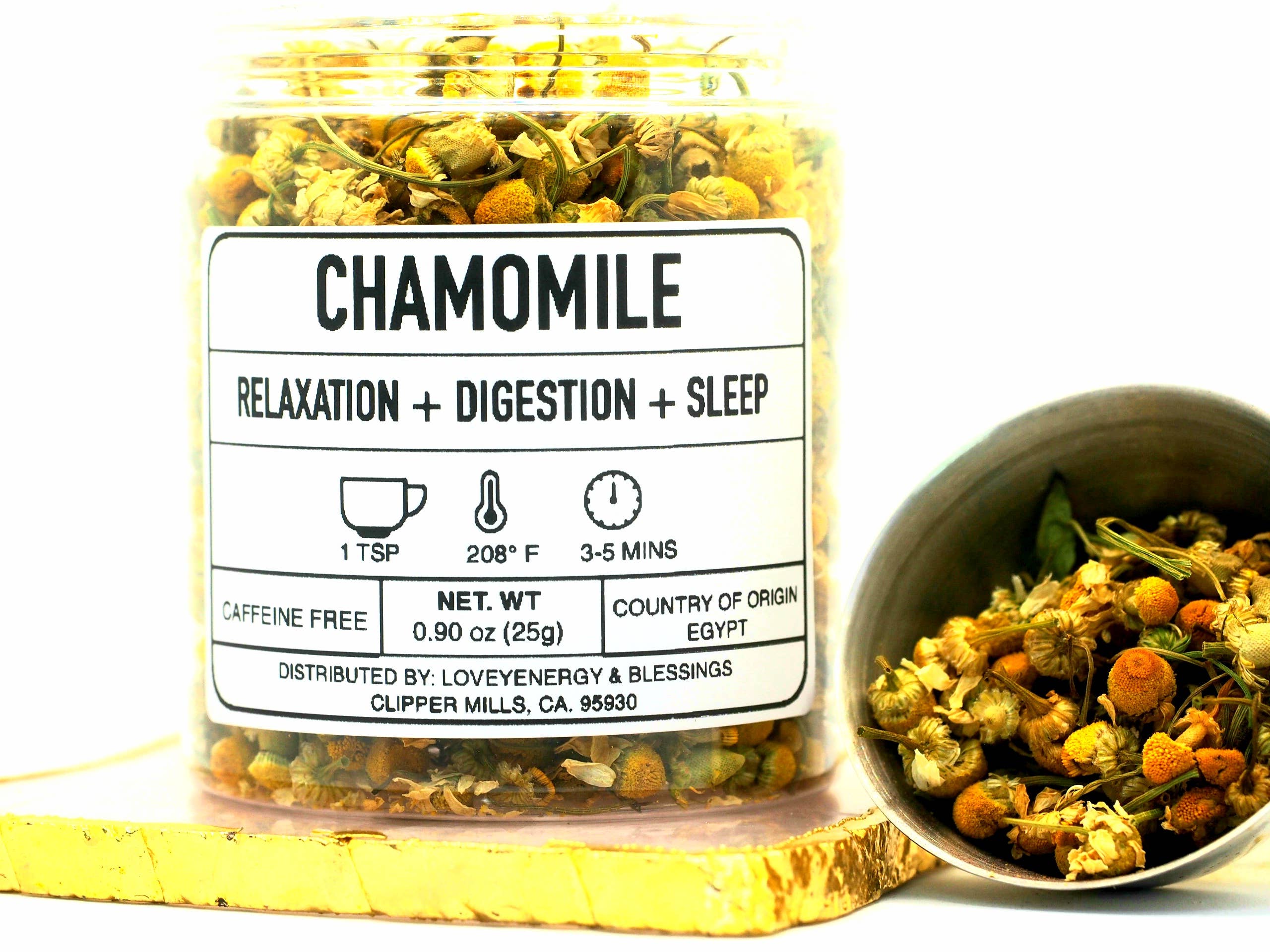 Loveyenergy & Blessings - Wholesale Losse thee - Kamillebloemen, thee, theeapotheek met losse bladeren1