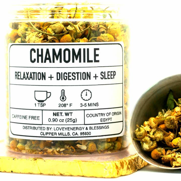 Loveyenergy & Blessings - Wholesale Losse thee - Kamillebloemen, thee, theeapotheek met losse bladeren1