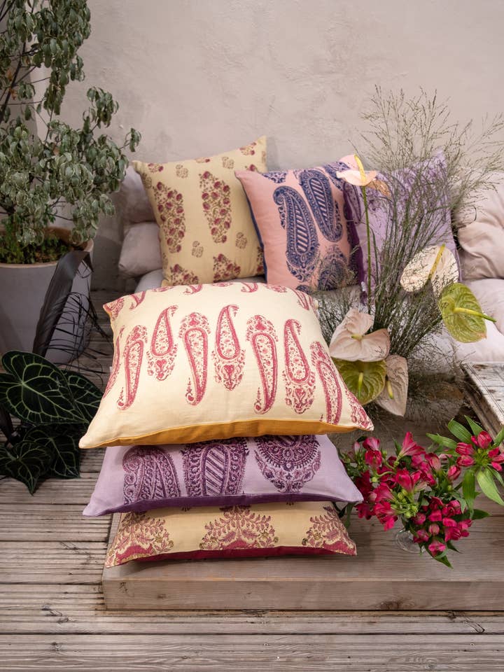 Ekani Linen Cushion for wholesale by Daughters of Gaea Ltd