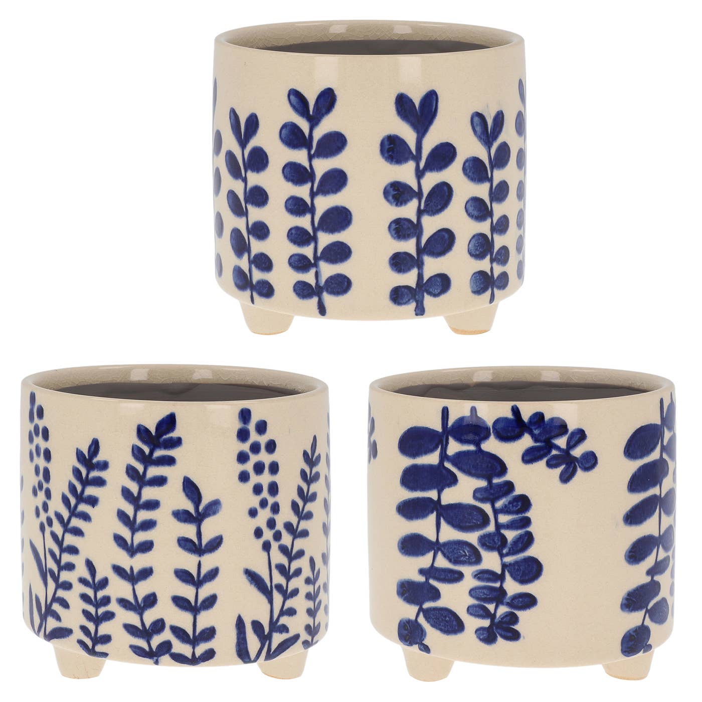Joe Davies - Wholesale Plant Pot - Cobalt Planters With Feet vSml2