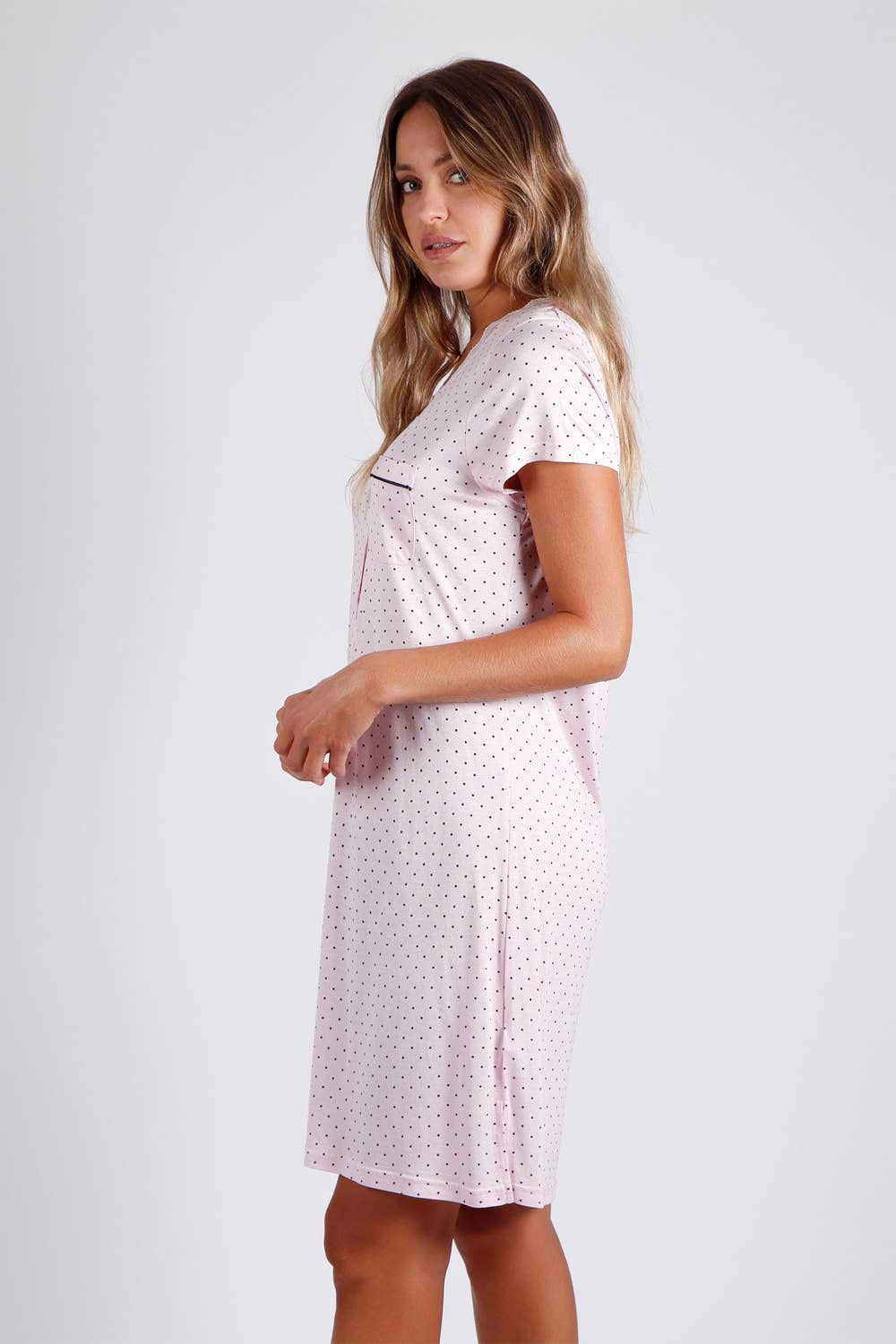 ADMAS - Vendita all'ingrosso Tunica - Donna - ADMAS Classic Camicia Morbida a Maniche Corte con Colletto e Pizzo per Donna6