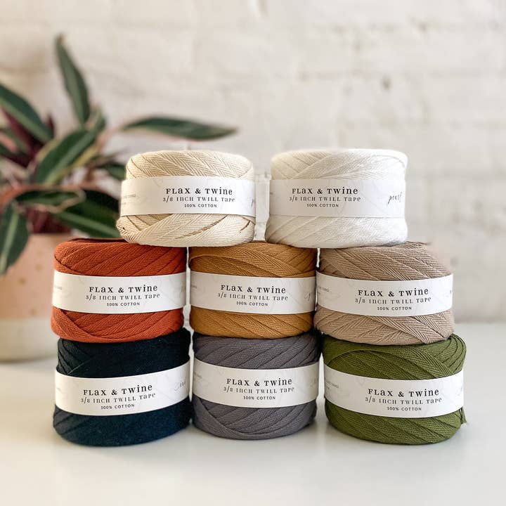 Flax & Twine - Wholesale Craft Supplies - Flax & Twine Cotton Twill Tape (3/8")