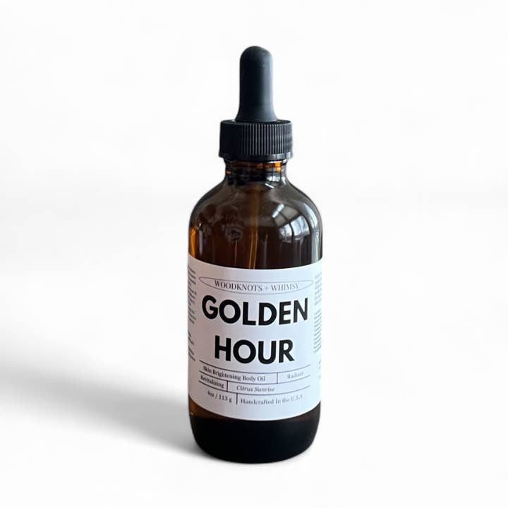 Golden Hour Skin Brightening Oil for wholesale by Woodknots + Whimsy
