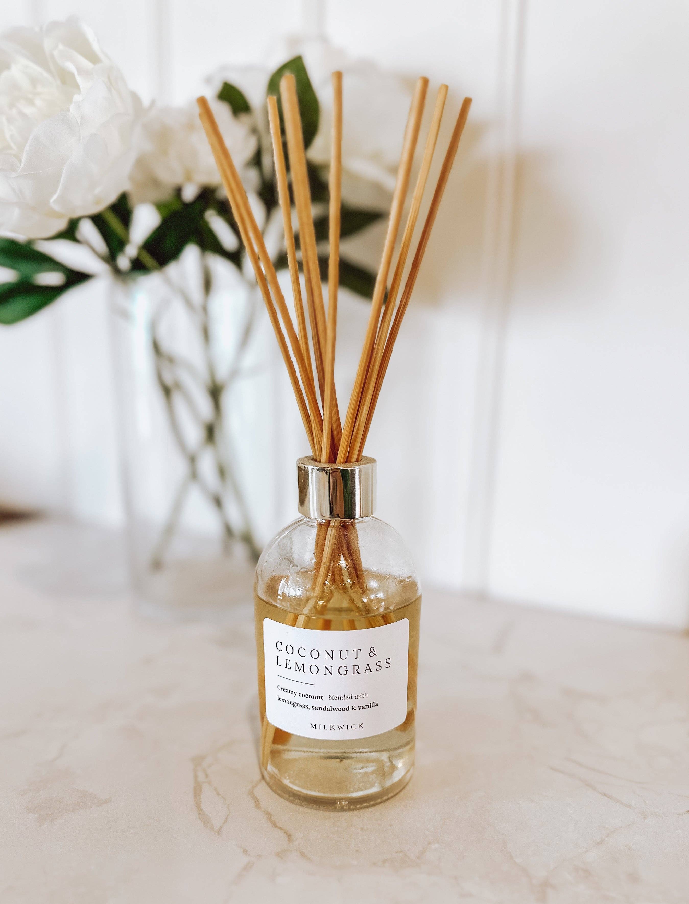 M I L K W I C K - Wholesale Reed diffuser - Coconut & Lemongrass Reed Diffuser0