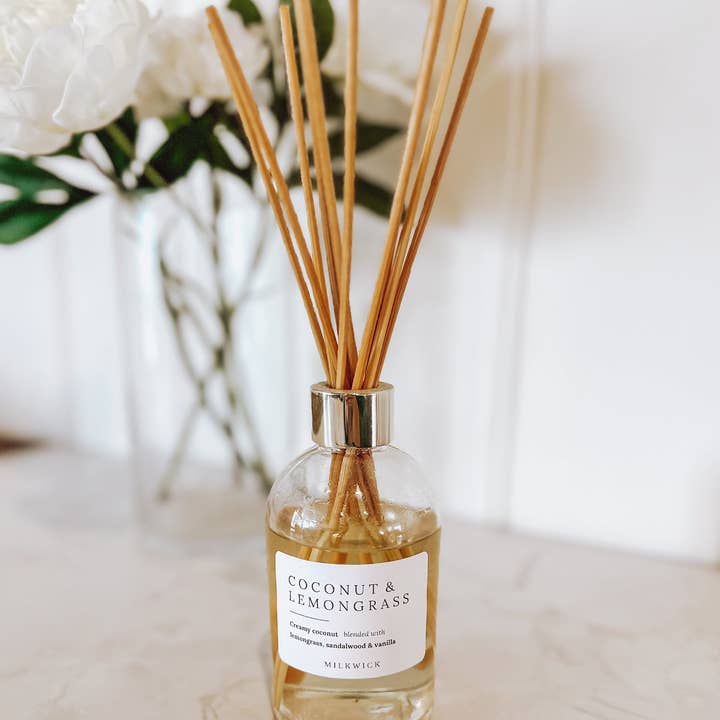 M I L K W I C K - Wholesale Reed diffuser - Coconut & Lemongrass Reed Diffuser0