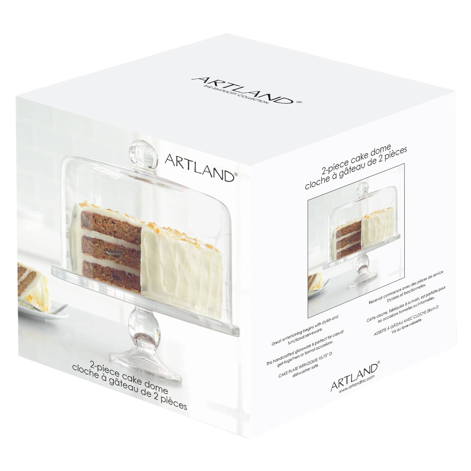 The DRH Collection BV – Suporte de bolo por atacado – Suporte para Bolo Simplicidade com Tampa Reta2