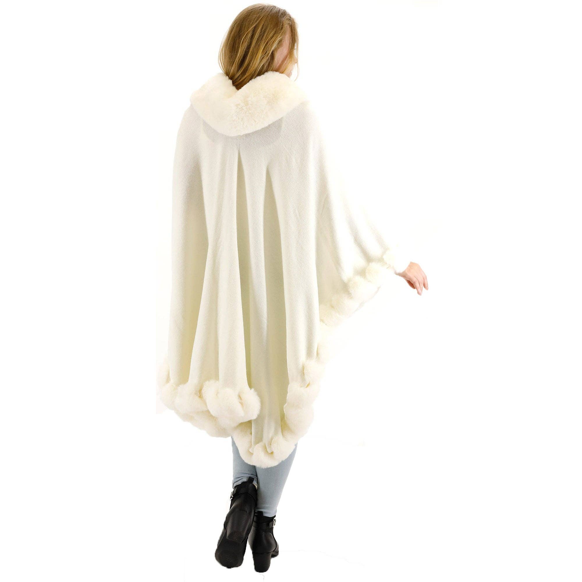 TAPA fashion – Engroshandel Pels-/kunstpelsfrakke - Dame – Ensfarvet pels sjal SW3719 (3 stk)45