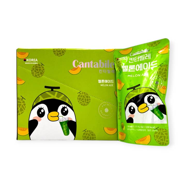 Global Bite Co - Wholesale Fruit Juice - Cantabile Melon Ade Pouch Drink pack of 10x230ml (Korea)0