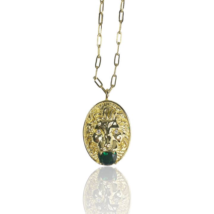 Collier en or Lion pour la vente par Benny Loves Stella